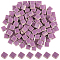 200G Porcelain Mosaic Tiles, for DIY Mosaic Art Crafts, Picture Frames, Square, Dark Orchid, 9.5x9.5x5.5~6mm