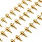 304 Stainless Steel Teardrop Link Chains, Soldered, with Spool, Golden, 19x12x6.5mm