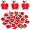 SUNNYCLUE 1 Box 30Pcs Metal Apples Charms Rhinestone Apples Charm Bulk Alloy Enamel Cute Food Red Fruit Charms for Jewelry Making Charms Supplies DIY Crafting Necklace Bracelet Earring Anklet Beginner