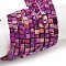 Dyed Natural Imperial Jasper Beads Strands, Cube, Purple, 4~4.5x4~4.5x4~4.5mm, Hole: 1mm, about 95pcs/strand, 16.06~16.14''(40.8~41cm)