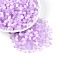 Drawbench Style Glass Seed Beads, Round Hole, Column, Lilac, 6~7x3.5~4mm, Hole: 1.2~1.6mm, about 3210pcs/pound