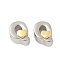 Brass Beads, Platinum & Golden, Letter Q, 11x8.5x7.5mm, Hole: 5x4mm
