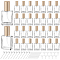 30Pcs Glass with PP Plastic Perfume Spray Bottles, with 10Pcs Plastic Funnel Hopper & 10Pcs Dropper & 10Pcs Pump, Clear, 3.15x2.15x7.3cm, Capacity: 15ml(0.51fl. oz)