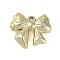 CCB Plastic Pendants, Bowknot, Golden, 35x39x10.5mm, Hole: 3.5mm