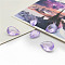 Pointed Back Resin Rhinestone Cabochons, Faceted, Teardrop, Lilac, 14x10mm, 40pcs/set