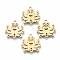 201 Stainless Steel Links connectors, Laser Cut, Octopus, Golden, 16.5x16.5x1mm, Hole: 1.4mm