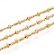 304 Stainless Steel Lumachina Chains, with Disc, Soldered, with Spool, Ion Plating(IP), Real 18K Gold Plated, 9x2mm, about 32.81 Feet(10m)/Roll