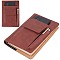 PU Leather Book Cover, Notebook Wraps, Rectangle, Coconut Brown, 217x155x19mm