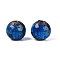 Handmade Gold Sand Lampwork Beads, Round, Royal Blue, 12mm, Hole: 1.4mm