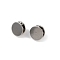 304 Stainless Steel Lapel Pin Backs, Tie Tack Pin, Brooch Findings, Stainless Steel Color, 10.5x14mm, round: 14mm