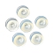 Opalite Donut/Pi Disc Charms, 12~13x3~4mm, Hole: 3mm