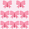 Iron Hooks, Bowknot, Hot Pink, 40x46x20mm