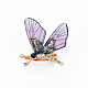 Broche de resina de mariposa brillante JEWB-N007-020-FF-2
