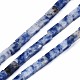 Perles de jaspe tache bleue naturelle G-S299-139-1