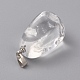 Pendentifs de cristal de quartz naturel G-k302-B24-3