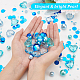 Benecreat 136 pz perle finte di plastica rotonde DIY-BC0006-97-3