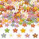 PandaHall Elite 180Pcs 9 Colors Flower Opaque Resin Cabochons FIND-PH0008-95-1