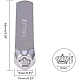 Iron Metal Stamps AJEW-BC0005-39B-3