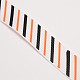 Stripe Pattern Printed Grosgrain Ribbons for Gift Packing SRIB-L003-16mm-01-2