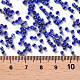 12/0 ガラスシードビーズ  不透明な色の光沢の  ラウンド  丸い穴  ブルー  12/0  2mm  穴：1mm  約3333個/50g  50 G /袋  18袋/2ポンド SEED-US0003-2mm-128-3