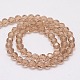 Faceted(32 Facets) Round Glass Beads Strands X-EGLA-J042-4mm-21-2