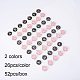 PH PandaHall 52pcs Alphabet 26 Letters Charms Double Sided A-Z Charms Initial Letter Charms Enamel Pendants for Necklace Bracelet DIY Jewelry Making (Black & Pink) ENAM-PH0001-11-3