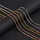 Unicraftale 6pcs 3 Farben 60cm Kabelketten Halsketten Edelstahl Kabelketten golden & Edelstahl Farbe & Roségold Ketten mit Hummerkrallenverschlüssen für die Schmuckherstellung STAS-UN0005-34-2