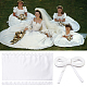 AHANDMAKER Wedding Gown Corset Kit Zipper Replacement Adjustable Fit Satin Corset Back Kit Lace up DIY-WH0304-364B-6