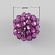 Chunky Resin Rhinestone Bubblegum Ball Beads X-RESI-S260-20mm-S14-1