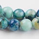 Natural Chrysocolla Beads Strands G-P358-06-6mm-3