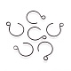 304 Stainless Steel Earring Hooks STAS-O119-10B-1