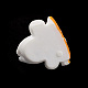 Opaque Resin Cute Bunny Pendants RESI-K023-02-2