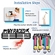 PH PandaHall Medal Hanger Holder Display Rack My Races Medal Hanger Awards Ribbon Cheer 3 Lines Sport Award Rack Wall Mount Iron Frame for Over 50 Medals Necklace Jewelry 15.75 Inch/40cm ODIS-WH0021-239-4