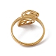 Ионное покрытие (ip) 201 регулируемое кольцо из нержавеющей стали с полым листом для женщин RJEW-C045-05G-3
