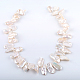 Nuggets Natural Baroque Pearl Keshi Pearl Beads Strands PEAR-R015-04-2