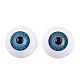 クラフト用品プラスチック人形の目パーツ  ぬいぐるみの目  空色  20x10mm X-DIY-PH0019-63B-20mm-5