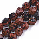 Natur Mahagoni Obsidian Perlen Stränge G-S368-013C-1