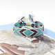 Polyester Braided Rhombus Pattern Cord Bracelet FIND-PW0013-004A-17-1