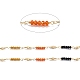 Handgefertigte Perlenketten aus Messing CHC-M021-14LG-2