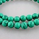 Synthetic Turquoise Round Beads Strands TURQ-O001-8mm-01-1