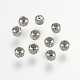925 Sterling Silver Corrugated Beads X-STER-K037-036A-1