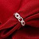Романтический день святого валентина латунные кольца с фианитом RJEW-BB00402-3