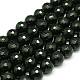 Naturali nera perle di tormalina fili G-C073-12mm-2-1