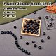 100 pièces perles de silicone perles rondes en caoutchouc 15mm perles d'espacement en vrac pour fournitures de bricolage bijoux fabrication de porte-clés JX452A-3