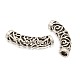 Tibetan Style Alloy Curved Tube Beads PALLOY-J154-58AS-1
