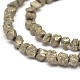 Natural Pyrite Nuggets Beads Strands G-I125-86-3