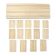 Supporti per schede display per orecchini in legno a 3 slot EDIS-R027-01B-03-2