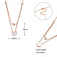 Ожерелья shegrace с подвесками из титана и стали JN984A-2