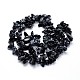 Natural Snowflake Obsidian Beads Strands G-O049-A-44-2