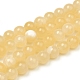Natural Topaz Jade Beads Strands G-G829-04-6mm-1